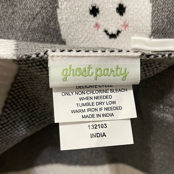 NWT Adorable & Soft Ghost Party Ghost Baby 32” x 40” Blanket - Picture 3 of 5